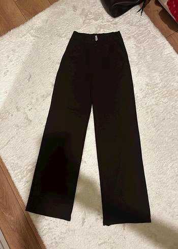 Kadın kahve  Pamuklu Kumaş Pantolon - Görsel 5