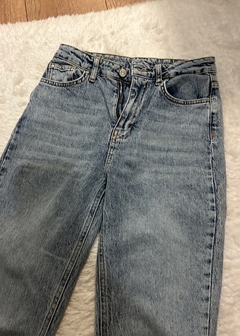 Kadın Kot Pantolon Metal Tokalı - Görsel 7