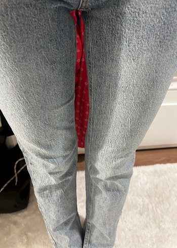 Kadın Kot Pantolon Metal Tokalı - Görsel 2