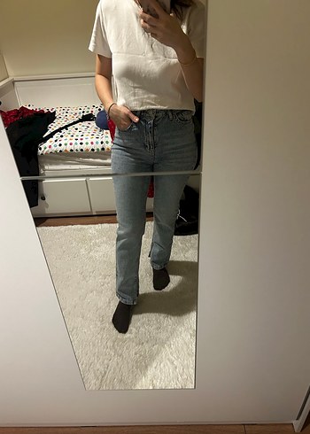 Kadın Kot Pantolon Metal Tokalı - Görsel 3