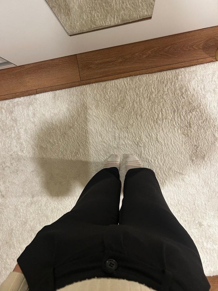 Siyah Kadın Kumaş Pantolon, Normal Boy, Regular Fit - Görsel 2