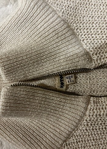 Gri Yüksek Yakalı Kadın Triko - Görsel 5