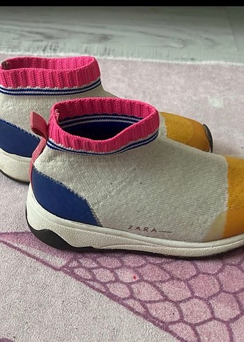 Kız Çocuk Çok Renkli Örme Spor Ayakkabı