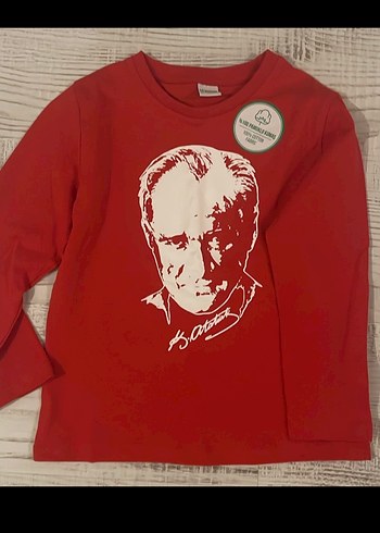 Koyu Kırmızı Baskılı Çocuk Sweatshirt