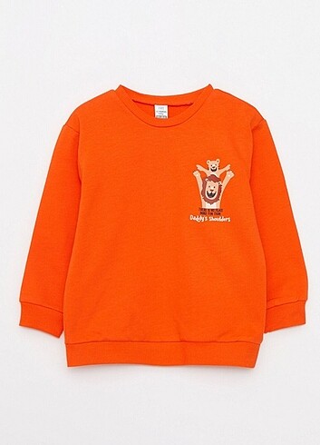 LC Waikiki 5-6 yaş erkek çocuk sweatshirt baskılı yeni sıfır eti