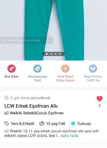 Lcwaikiki 4 Adet Eşofman alti