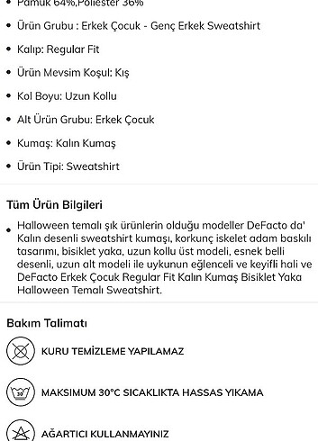 8 Yaş Beden gri Renk DeFacto Erkek Çocuk Sweatshirt