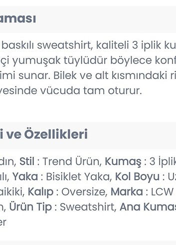 xl Beden beyaz Renk LCW Bayan XL Sweatshirt 