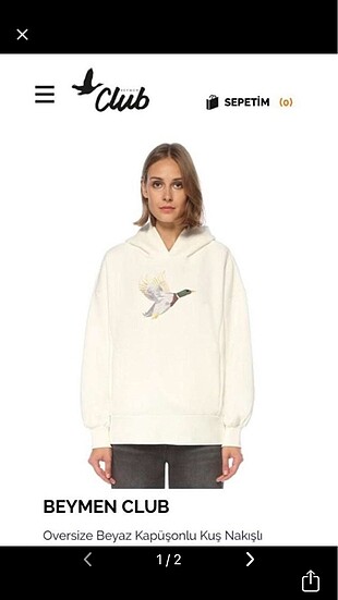 Beymen Club beyaz Sweatshirt