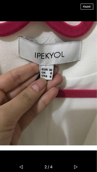 İpekyol beyaz ceket