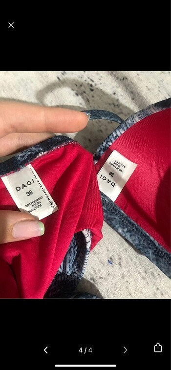 38 Beden mavi Renk Bikini