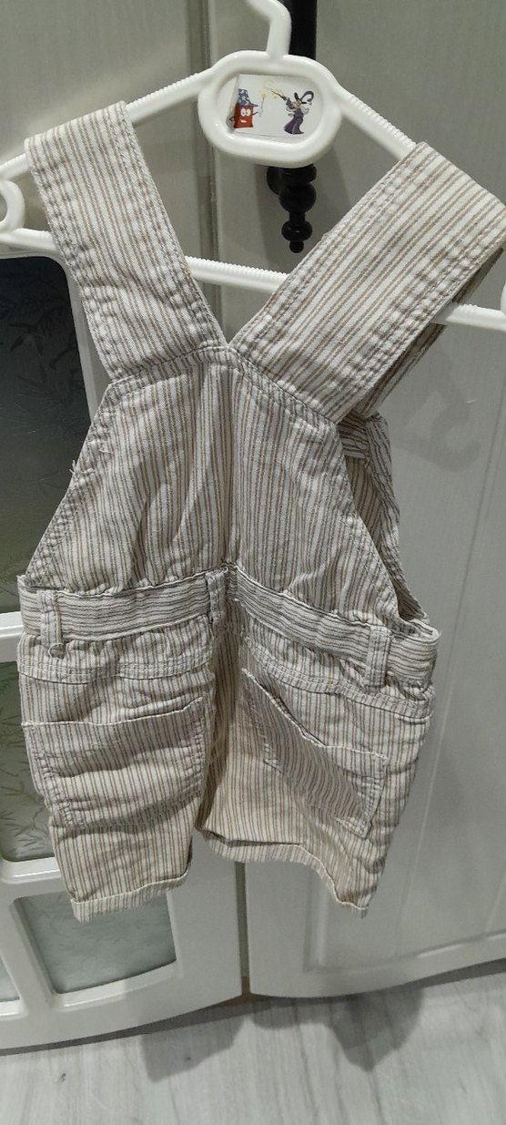 Çizgili Erkek Çocuk Salopet - Görsel 2