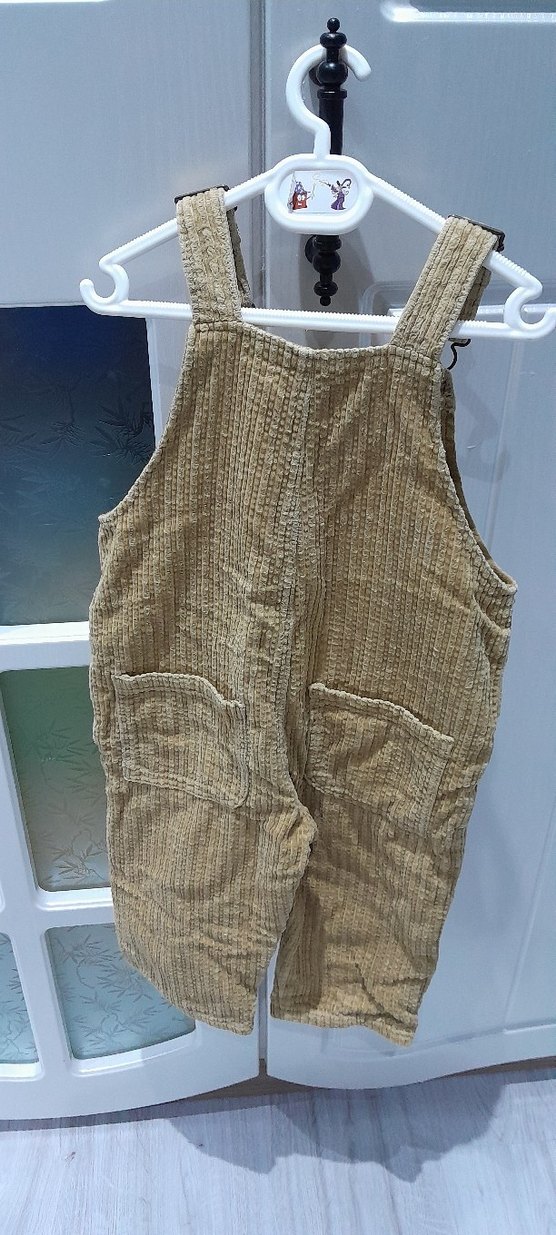 Erkek Çocuk Keten Askılı Tulum - Görsel 2