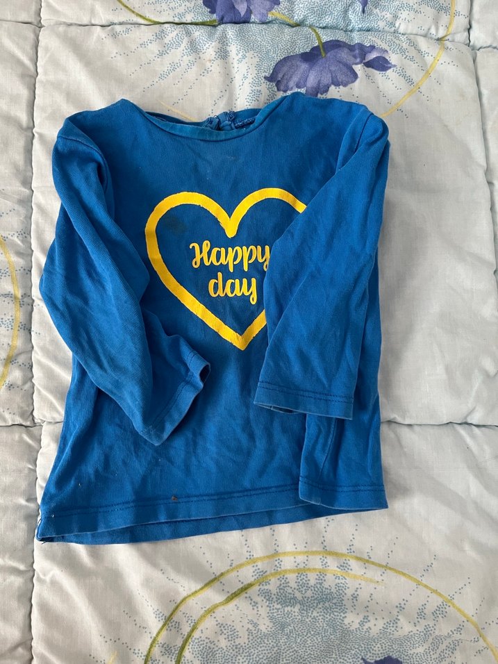 Kız Çocuk Gri Kısa Kollu Baskılı Tişört - Görsel 3