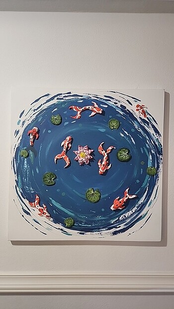 60*60 cm akrilik boya tablo