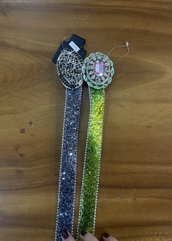 Renkli Payetli Kadın Kemerleri - Görsel 2