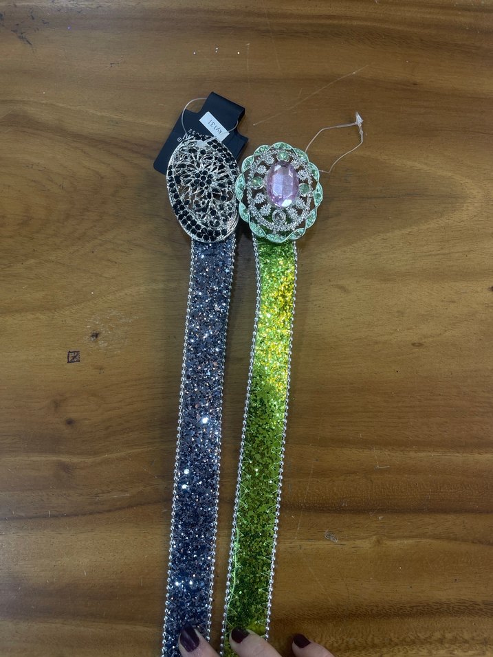 Renkli Payetli Kadın Kemerleri - Görsel 2