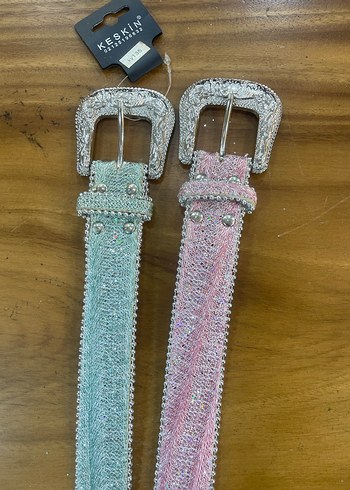 Kadın Çok Renkli Deri Kemerler - Görsel 2