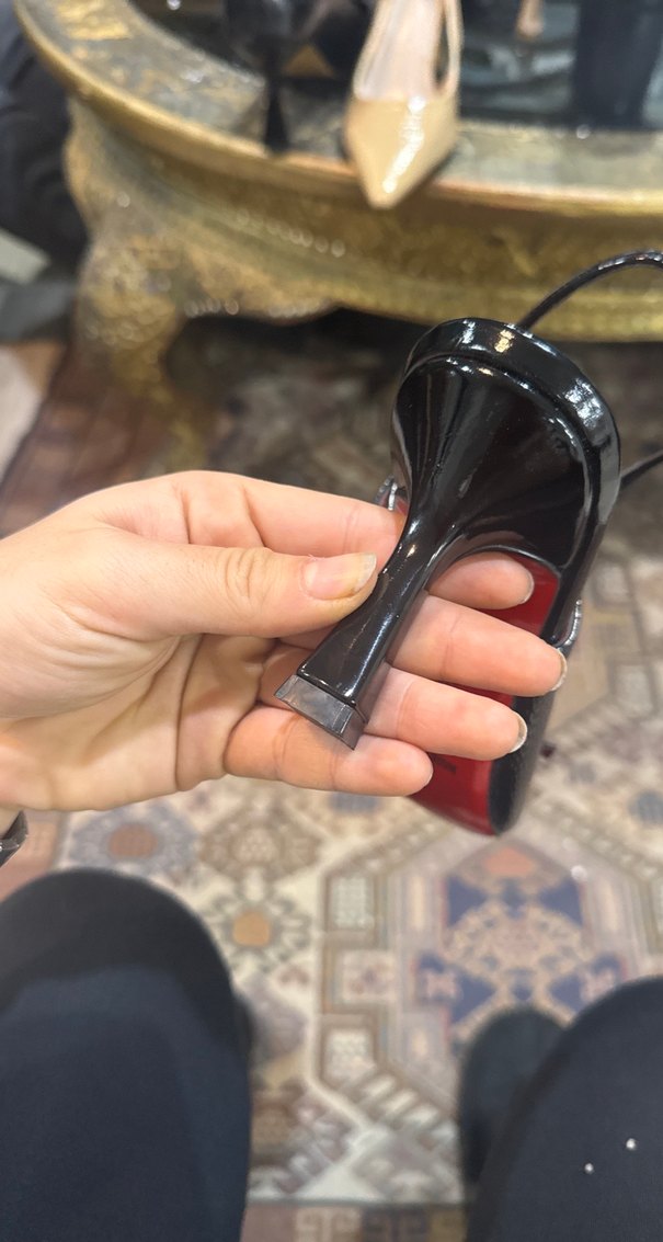Victoria Siyah Croko Slingback Topuklu Ayakkabı 36-37-38-39-40 — görsel 3/5