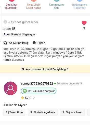 Acer laptop 