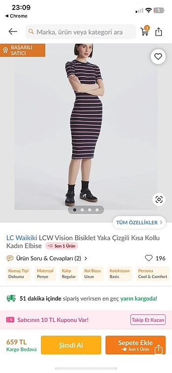 xs Beden çeşitli Renk LCW HARİKA ELBİSE