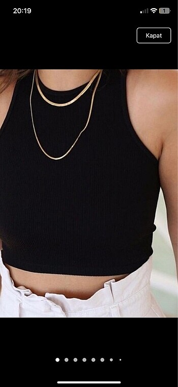 s Beden FİTİLLİ CROP ÜST