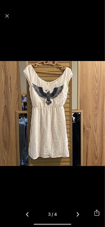 xs Beden MANGO SIRT DETAYLI ELBİSE