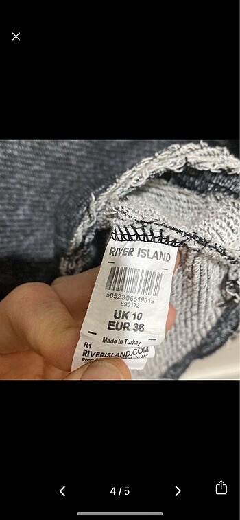 s Beden gri Renk RIVER ISLAND SWEAT