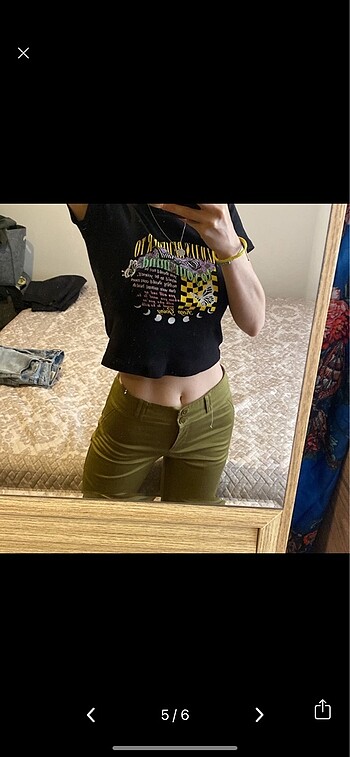 Y2K VİNTAGE YEŞİL PANTALON SIFIR
