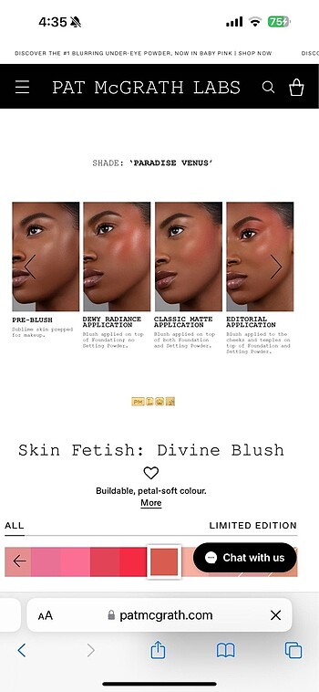 Beden Renk Pat McGrath Labs Skin Fetish Divine Blush