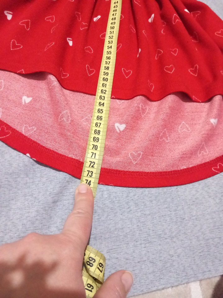 Kırmızı Uzun Kollu Hamile Tunik - Görsel 4