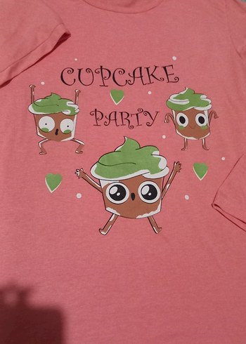 Kız Çocuk Pembe Pamuklu Baskılı Uzun Kollu Tişört - Görsel 2