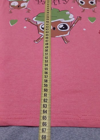 Kız Çocuk Pembe Pamuklu Baskılı Uzun Kollu Tişört - Görsel 4