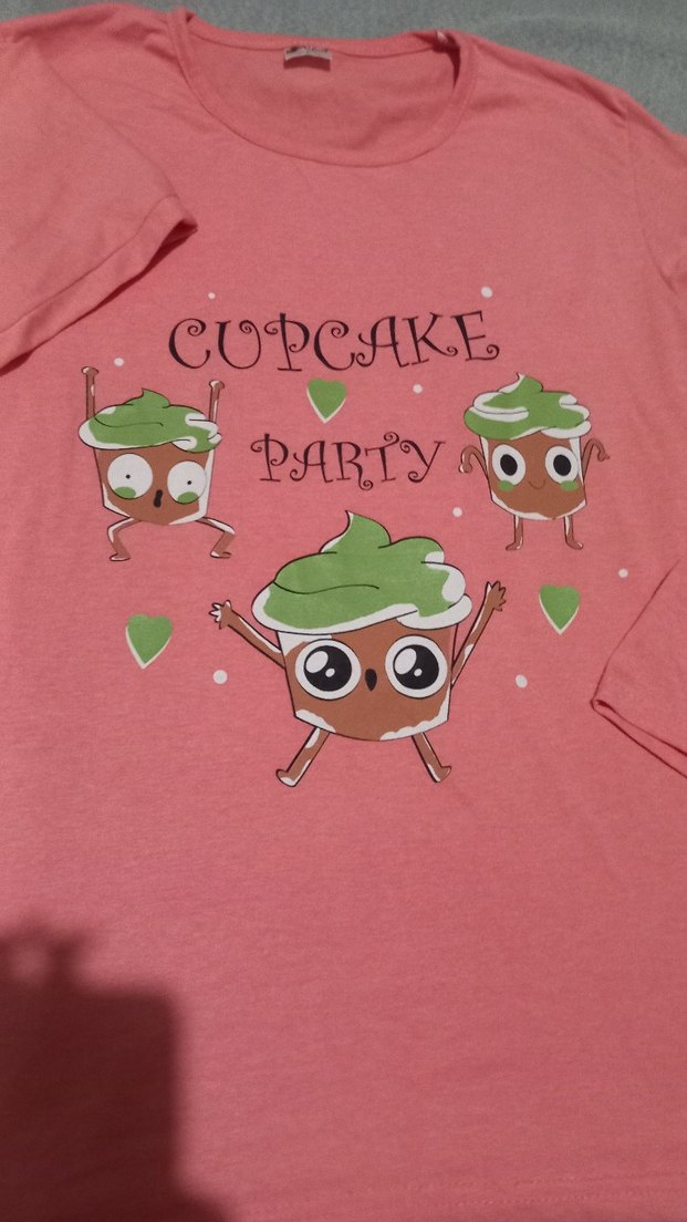 Kız Çocuk Pembe Pamuklu Baskılı Uzun Kollu Tişört - Görsel 2