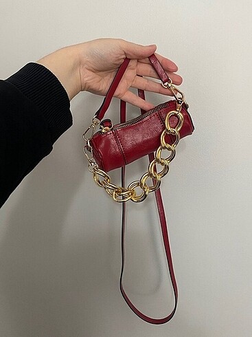 Bordo mini çanta