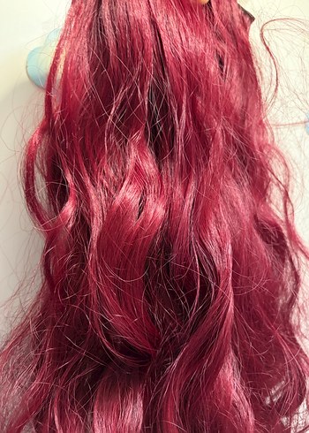 Bordo Parlak Dalgalı Kadın Saç Aksesuarı - Görsel 2