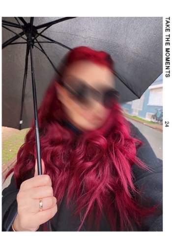 Bordo Parlak Dalgalı Kadın Saç Aksesuarı - Görsel 5