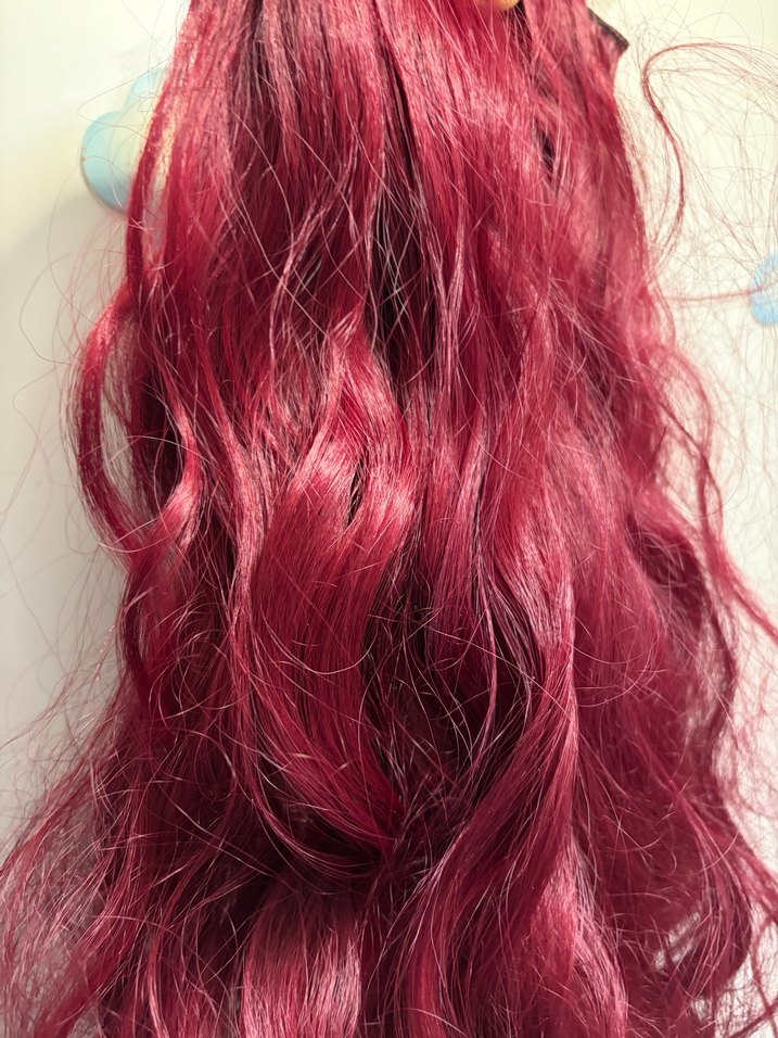 Bordo Parlak Dalgalı Kadın Saç Aksesuarı - Görsel 2