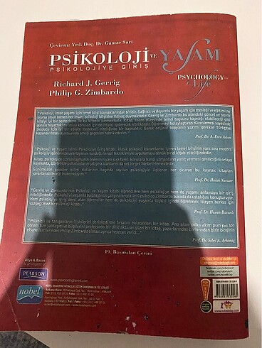 Psikoloji ve yaşam kitabı