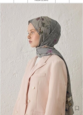 Fresh scarfs ruth desen füme rengi
