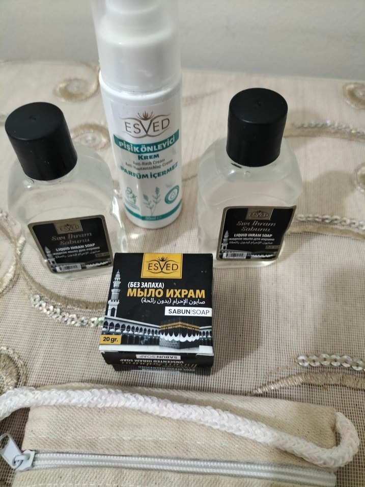 ihram seti ve boyun çantası - Görsel 4