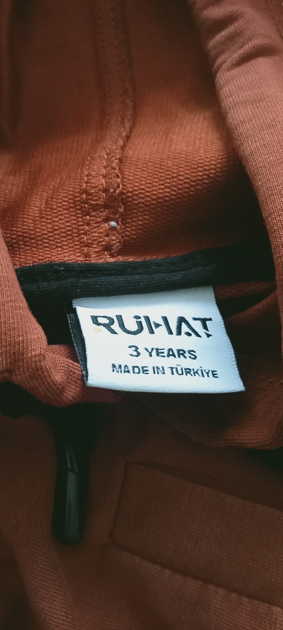 Kahverengi Kapüşonlu  Sweatshirt - Görsel 4