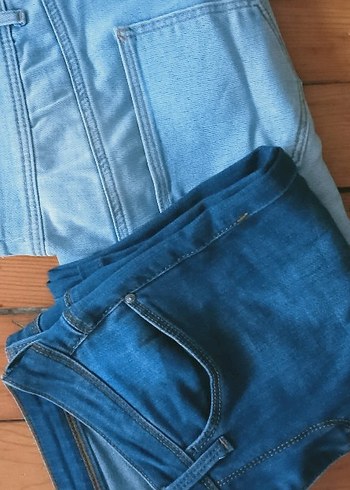 Parlak Mavi Kadın Midi Boy Denim Pantolon - Görsel 4