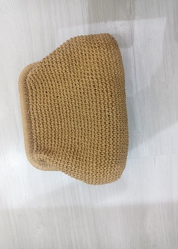 Zara Bej Örgü Kadın Portföy Çanta