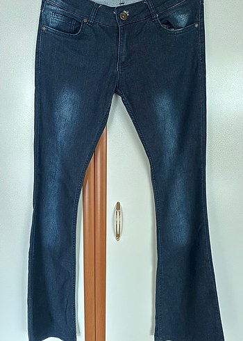 İspanyol Paça Jean Pantolon - Görsel 2