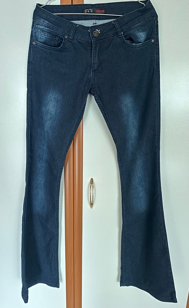 İspanyol Paça Jean Pantolon - Görsel 2