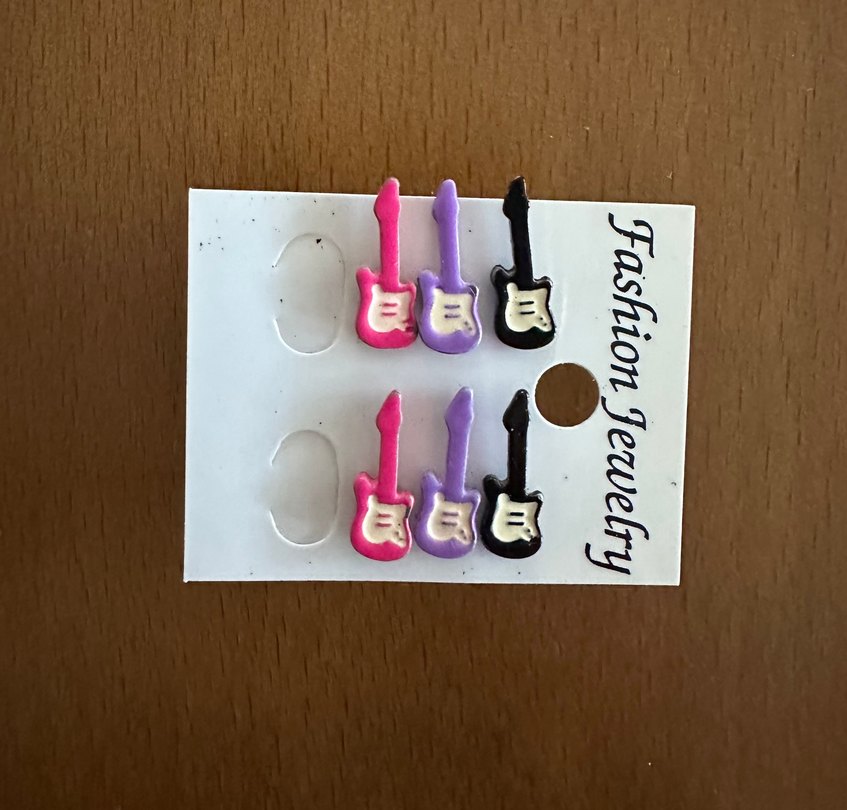 Elektrogitar Küpe - Görsel 3