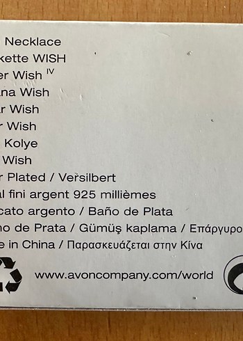 Avon Gümüş Kaplama Kolye - Görsel 4