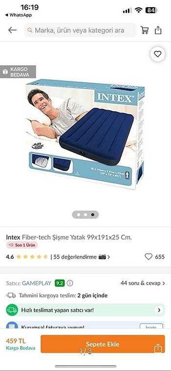 Şişme yatak