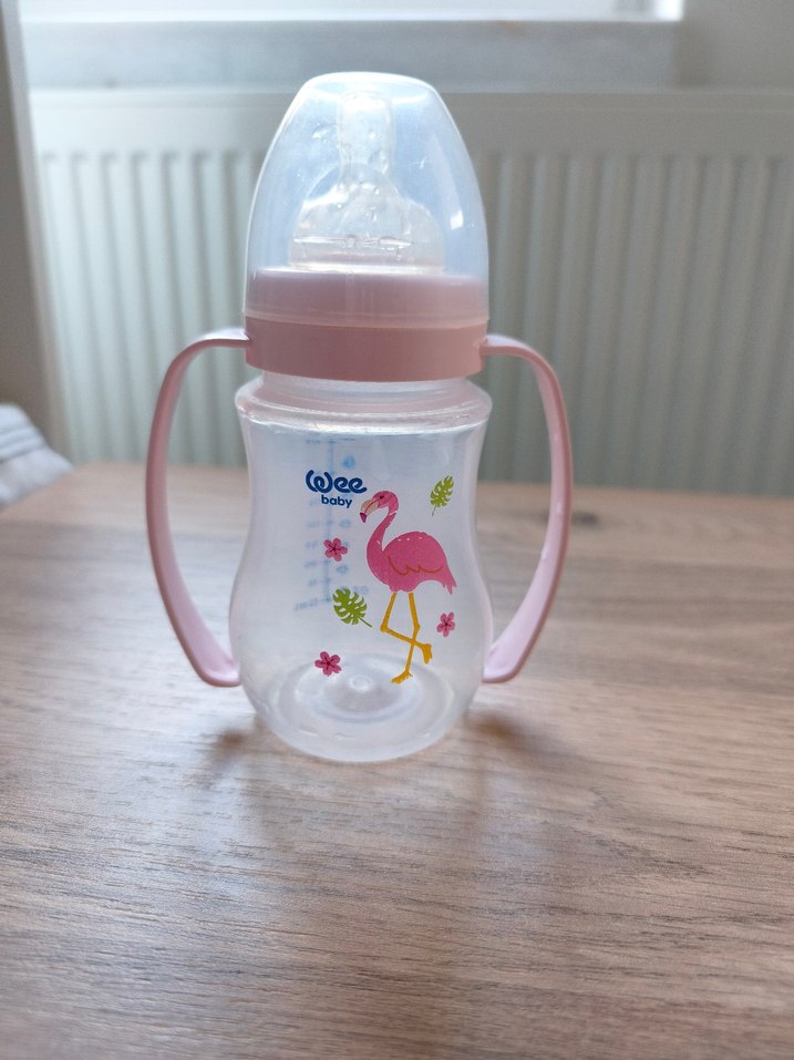Pembe Bebek Biberonu Flamingo Desenli - Görsel 2